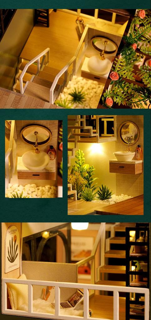 Кукольный домик ручной работы набор миниатюрный ПОЛОВИНА САДА (t-ФРИК)