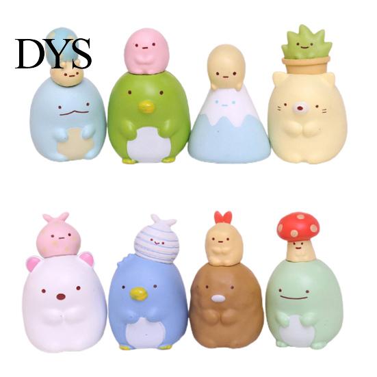 8 шт. Милые Аниме Фигурки Sumikko Gurashi Модель Игрушечная Машинка Украшения Домашний Декор
