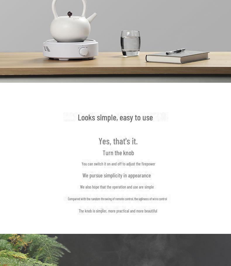 Компактная электрическая керамическая плита для приготовления чая и воды на 110 В, мини-индукционная плита с чугунным чайником