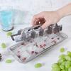 Stainless Steel Ice Cubes Tray with Easy Release Handle Metal Ice Cubes Tray Ice Cubes Maker for Kitchen & Bar