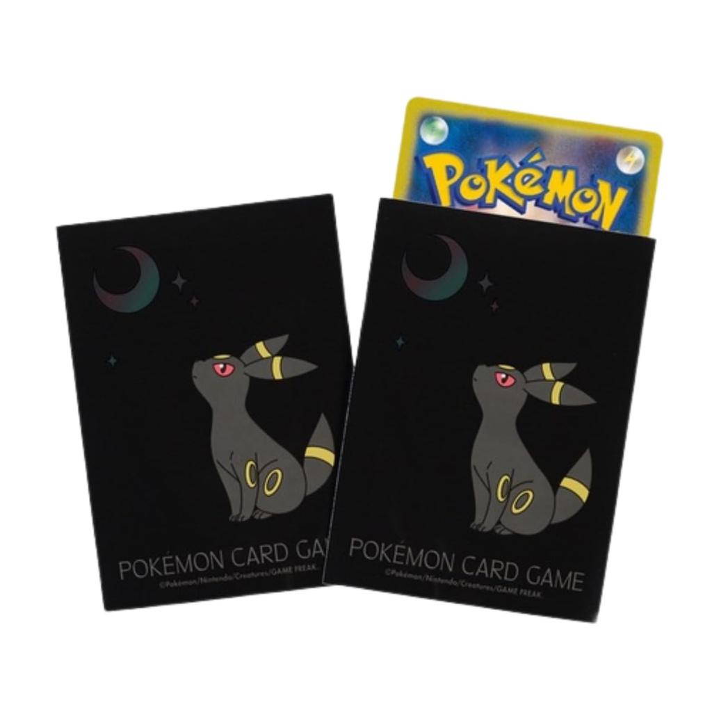 POKEMON Center Original Pokemon Card Game Deck Shield Polypropylene Premium Gloss Moonlight and Blackie (PP)