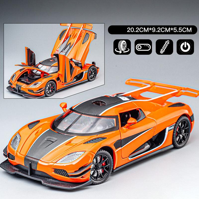 1:24 KNSG Jesko Absolut ONE 1 Gemera GT Суперкар Сплав Металл Литье под давлением Модель Автомобиля Домашний Декор Настольный Дисплей Украшение День Рождения