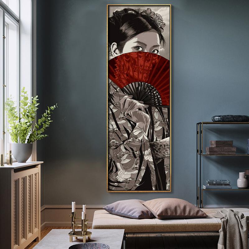 Японские самураи укие картины hd холст картины солдаты стены искусства декоративная живопись для гостиной промышленный декор бар