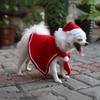 Comfortable Christmas Pet Cloak Adjustable Pet Xmas Hat Pet Christmas Cloak Dress Up  for New Year