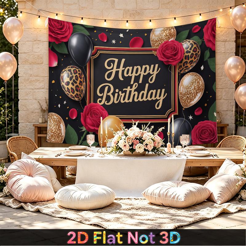 1pc Balloon Backdrop Banner - Polyester Background