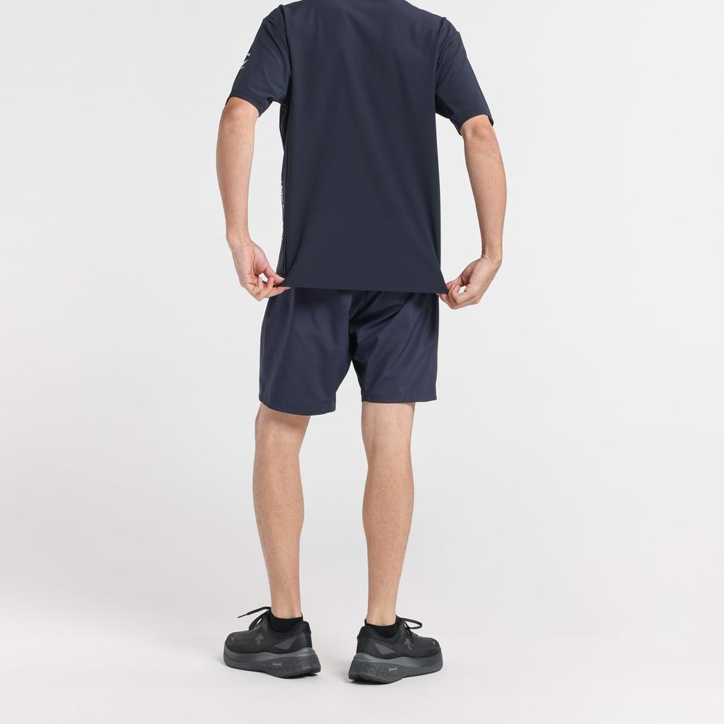 Move Sports Descente ПОЛО с коротким рукавом из мини-пике с солнцезащитой, охлаждением и защитой от УФ-лучей Мужская функция, Влагоотводящее, Быстросохнущее, Эластичное,