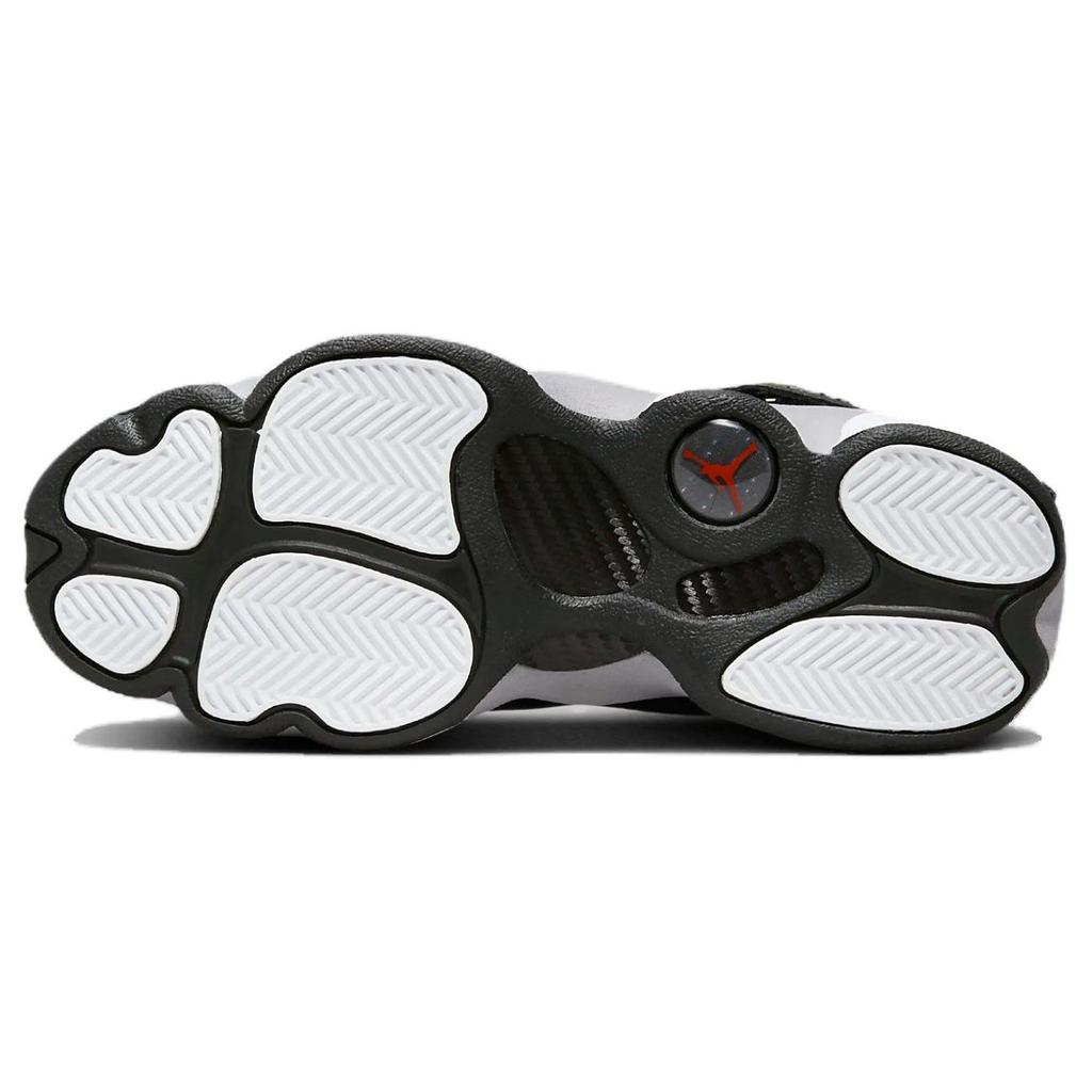Air Jordan 6 Rings GS Черный Металлик Серебристый Детские Кроссовки Белый Огненно-Красный FZ4186-010