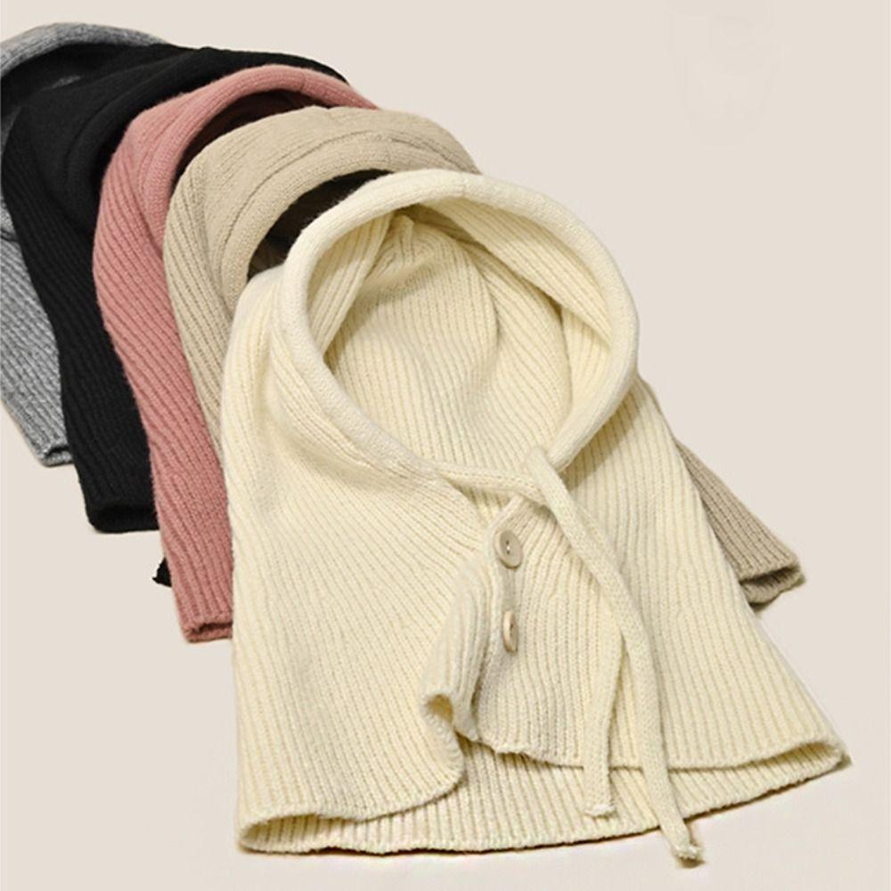 Pullover Hat Ear Protection Hat Beanie Hat Winter Cap Creative Knitted Scarf Outdoor
