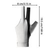 Pool Cue Glove 3-Finger Billiard Non-Slip Breathable Single Gloves Elastic Billiard Cue Quick Dry Professional Glove Accessories