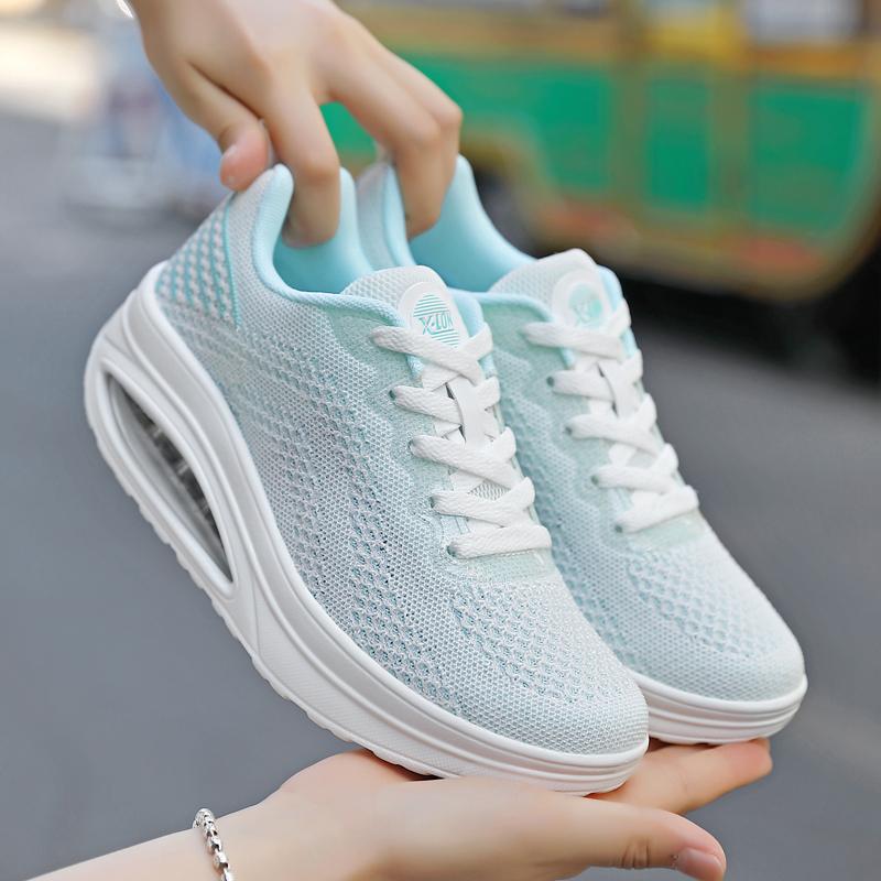 TUINANLE Женские кроссовки на толстой подошве, спортивная обувь, повседневная обувь на сетчатой платформе