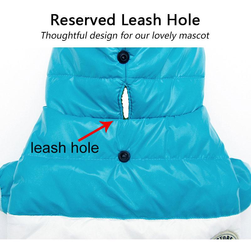 Autumn Winter Pet Clothes Down Cotton Coat Hat Warm Puppy Jacket for Pet Small Dog Hoodies