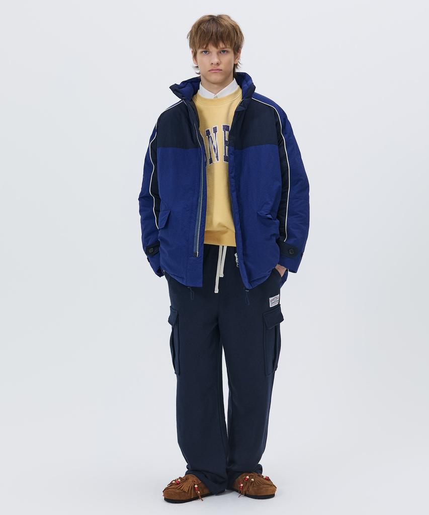 Nohant Color Block Padding Jumper Blue