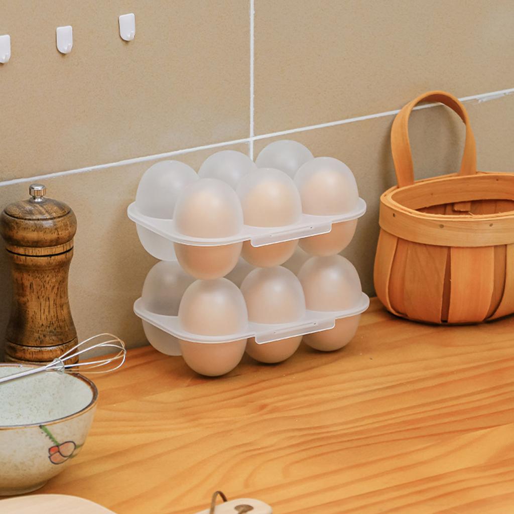 Пылезащитный 6-сеточный ящик для яиц с крышкой Сохраните яйца свежими Чистый контейнер для хранения яиц Прозрачный держатель для яиц Для домашнего использования