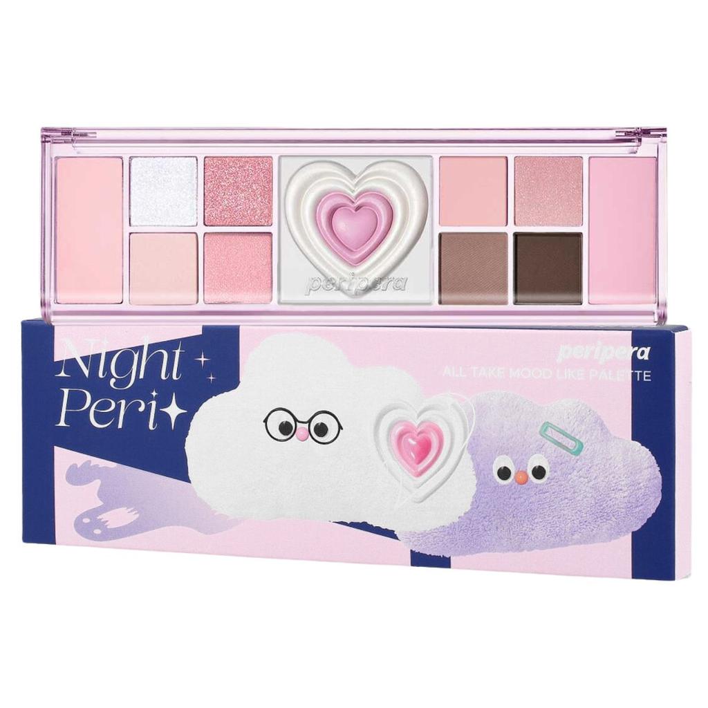 Peripera ALL TAKE MOOD LIKE PALETTE 04 COOL BLUSH (NIGHT PERI) - Makeup Palette