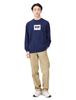Helly Hansen HH32379 Long Sleeve HH Logo Ocean Size M Tee, Unisex, Navy,