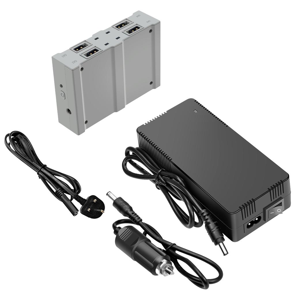 4 In 1 Battery Charging Hub for DJI Avata Fast Batteries Charge Hub DC Car Charging Cable Adapter for DJI Avata Drone Accessory