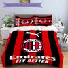 3pcs A-AC Milan Design Cover Set - HD Printed Bedding with 1 Cover and 2 Pillowcases - Perfect for Home and Dorm Decor