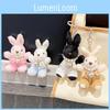 Bunny Unique Plush Keychain With Dazzling Pearl Chain Available In Soft Options Color