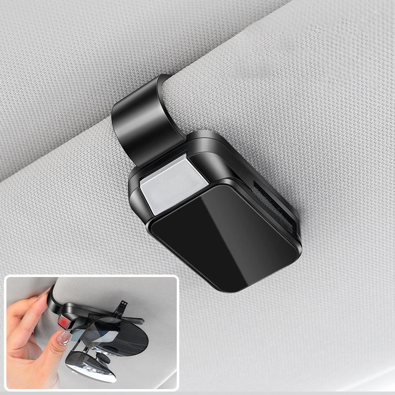 Car Sunglasses Clip Sun Visor Glasses Holder Card Ticket Holder Stable Storage Clips Eyeglasses Hanger Car Interior Accessories