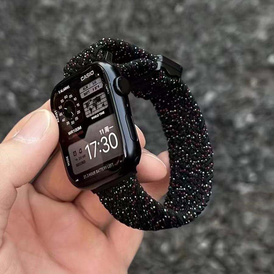 Плетеный нейлоновый магнитный ремешок для Apple Watch (Серии 6-10)
