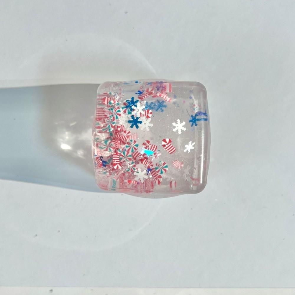 Stress Relief Pinch Block Toy Decompression Transparent Christmas Toy Christmas Gift