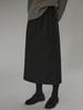 Хлопковая юбка H-силуэта Deomiteun [3-я] (черный)