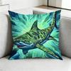 Movie JawsA Pillow Case Square DoubleSided Sofa Cushion Cover Bedroom Bedside Pillow Gift