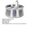 Cat Water Fountain Stainless Steel Automatic Water Fountain with Multiple Filtration 4L/135oz Quiet Dog Fountain with Water Level Window