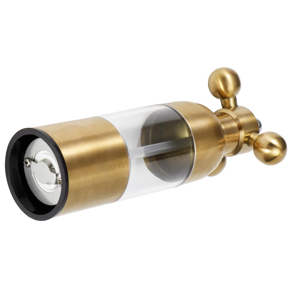 Мельница для перца, соли, специй из нержавеющей стали, шлифовальный станок для приправ, кухонный инструмент для приготовления пищи, золото