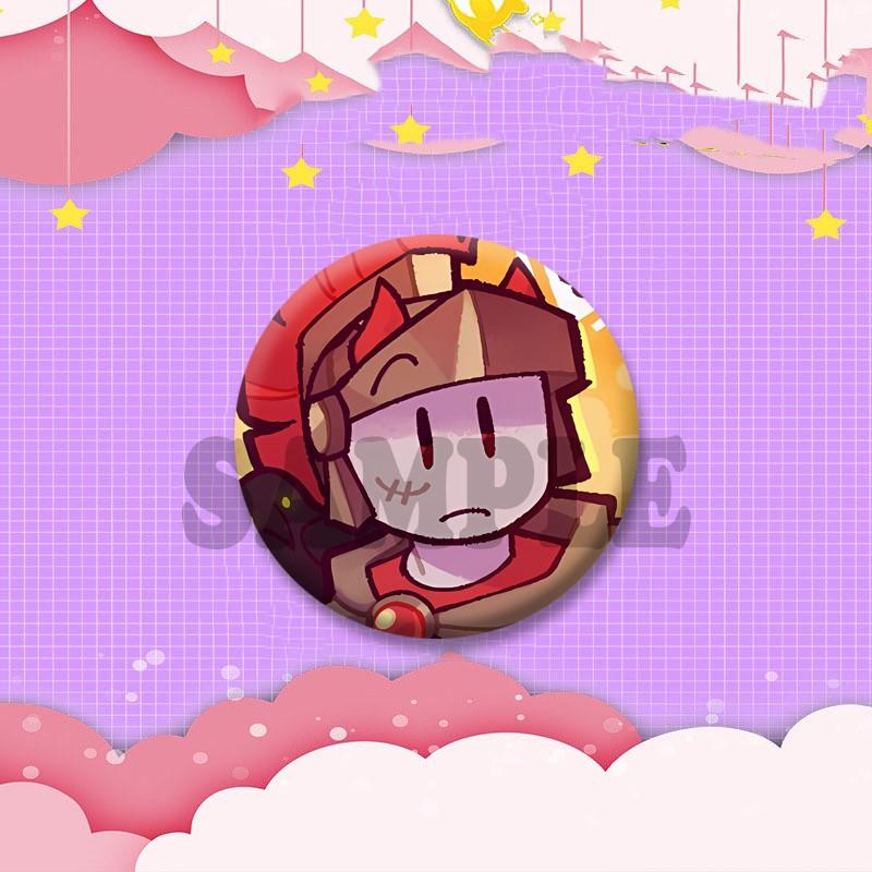 Funny Subspace Sword Medkit Meme Badge Anime Game P-Phighting Lapel Pins Cartoon Brooch for Bag Hat Ornament Friend Jewelry Gift