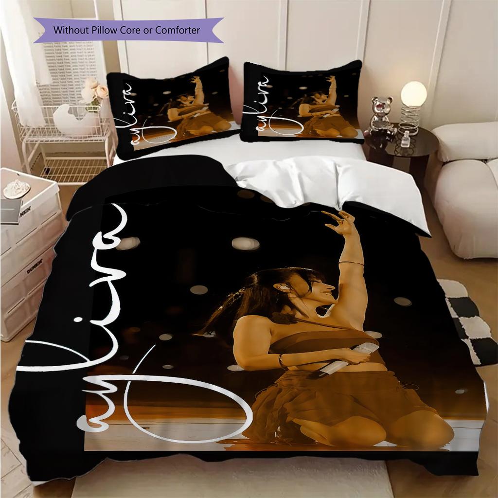Ayliva's retro style poster bedding, duvet cover, pillowcase, home decoration, birthday gift (1 * duvet cover+2 * pillowcase, coreless)