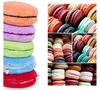 Plush Cute Macaron Cushion Cover With Pp Cotton Fill For Sofa And Chair Decor