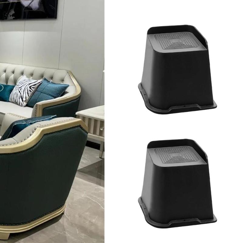 4/6Pcs Heavy Furniture Foot NonSlip Bed Risers Heightening Feet Heavy Duty Bed Lifts Risers Furniture Accessories