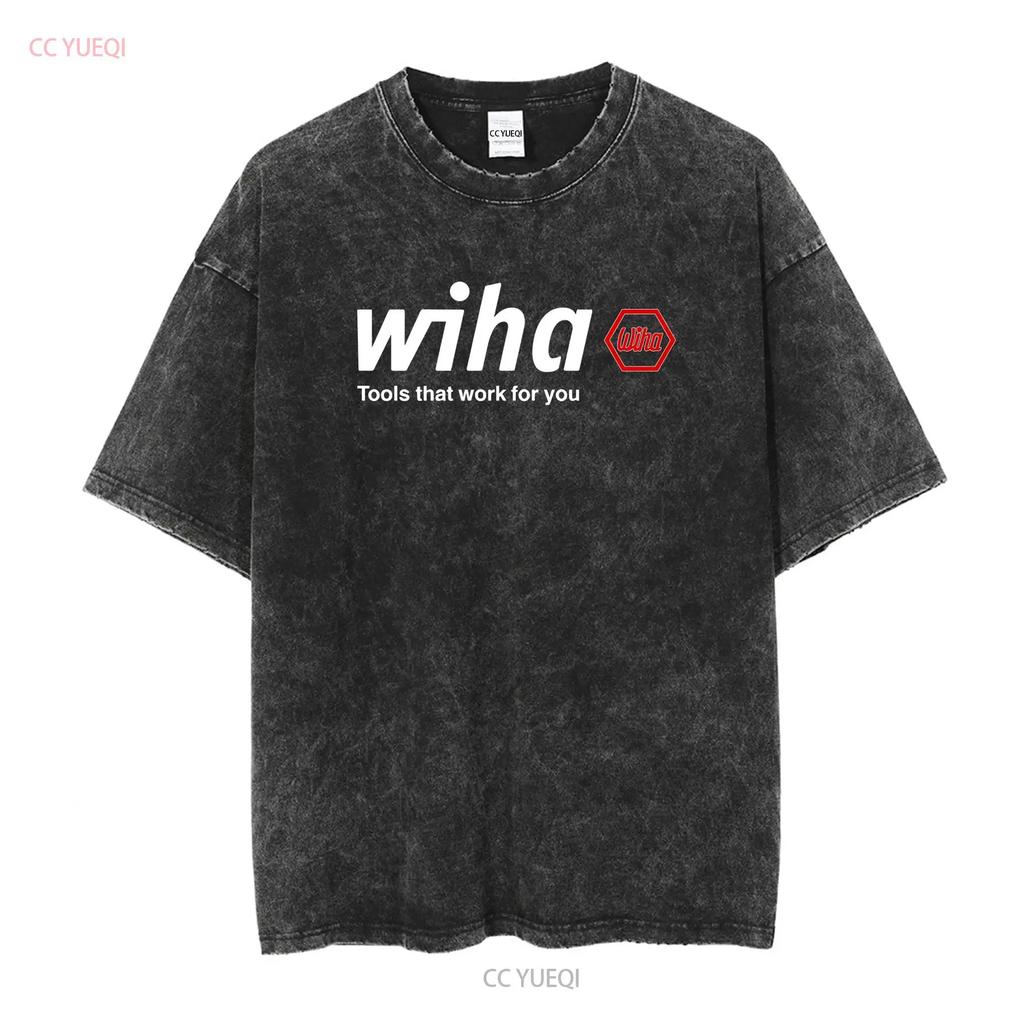 Футболка с логотипом Wiha Tools Размеры S 4XL Американская Забавная США винтажная Стильная Дышащий Топ Для Повседневной Носки с принтом
