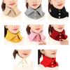 Knit Collar Scarf Winter Warm Scarf For Women Neck Wrap Knitted Elastic False Collar Scarf Warm Winter Cycling