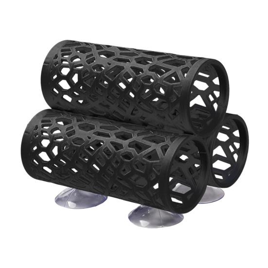 Туннель для рыбки петушка 3-в-1, декор для аквариума, укрытие для маленьких рыбок, гамак для петушка на присосках, трубка для отдыха и игр для петушков, гуппи, неонов