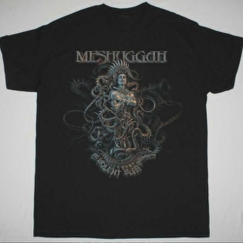 Подарок Meshuggah для друзей Черная футболка Хлопок Все размеры Унисекс Футболка