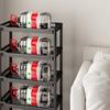 4-Tier Plastic Floor-Standing Storage Rack
