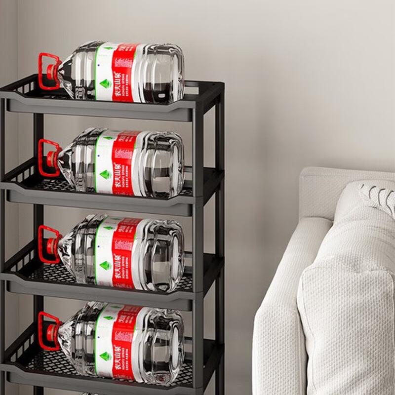 4-Tier Plastic Floor-Standing Storage Rack