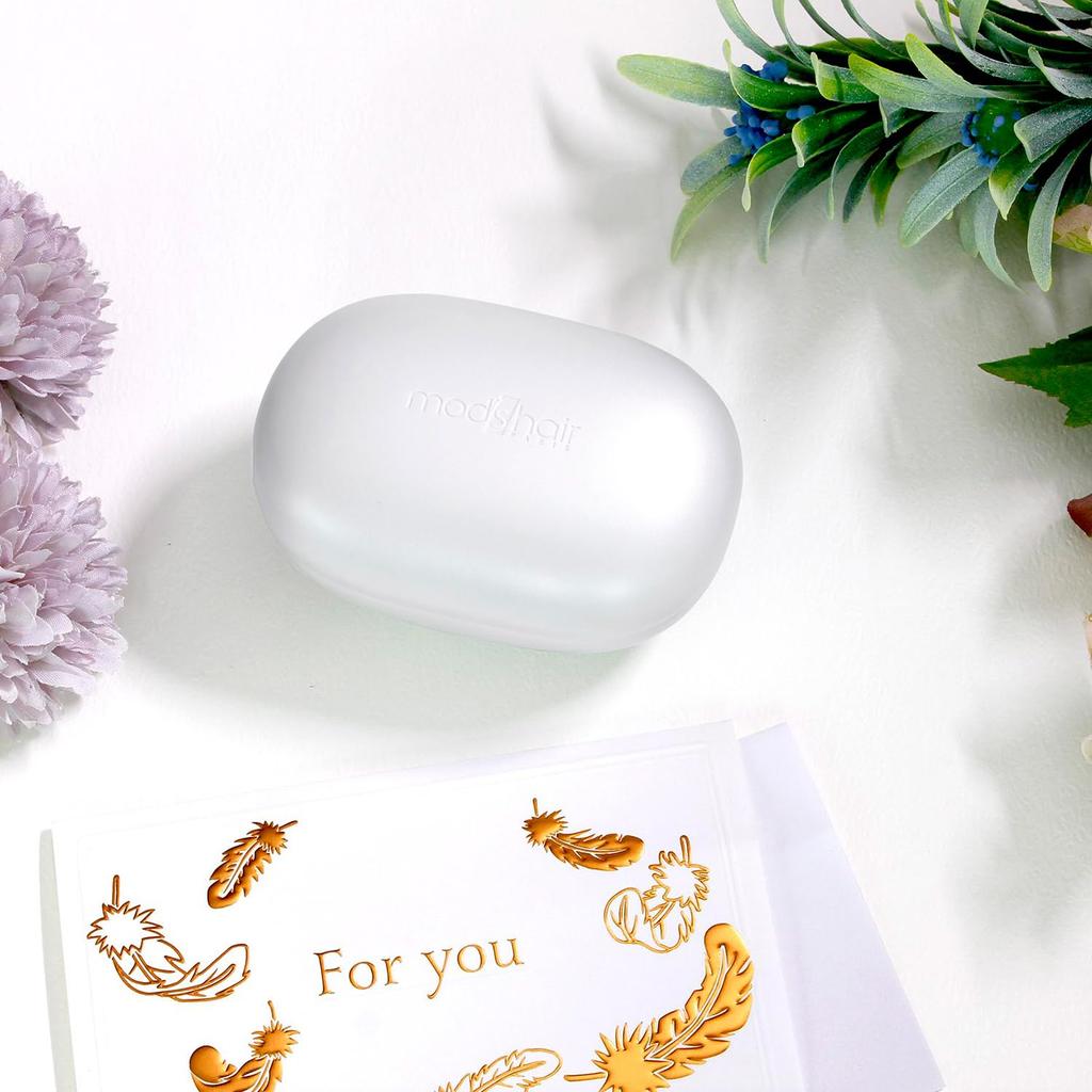 Щетка для волос и расческа Mods Hair STYLISH BASE UP BRUSH для статических волос и ухода за кожей головы MHB-7040 Белый, Мини, Компактный, Легкий, Портативный, Портативный,