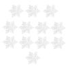 12 Pcs Snowflakes Ornament Transparent Acrylic Holiday 3 Holes Snowflakes 5.5cm Less Than Br More Than (5.5cm 3 Holes