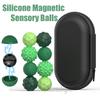 Silicone Magnetic Sensory Balls Fidget Toy Massage Ball Fascia Yoga Fitness Shoulder Hand Foot Massager Hard Membrane Meridian