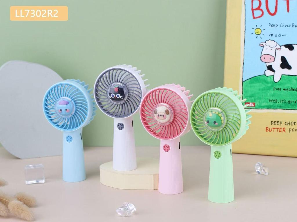 Summer Cartoon USB Rechargeable Mini Portable Fan