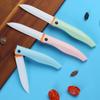 Portable Mini Folding Knife Ceramic Peeling Fruit Knife Portable Dormitory Cute Portable Slicing Knife Kitchen Accessories Tools