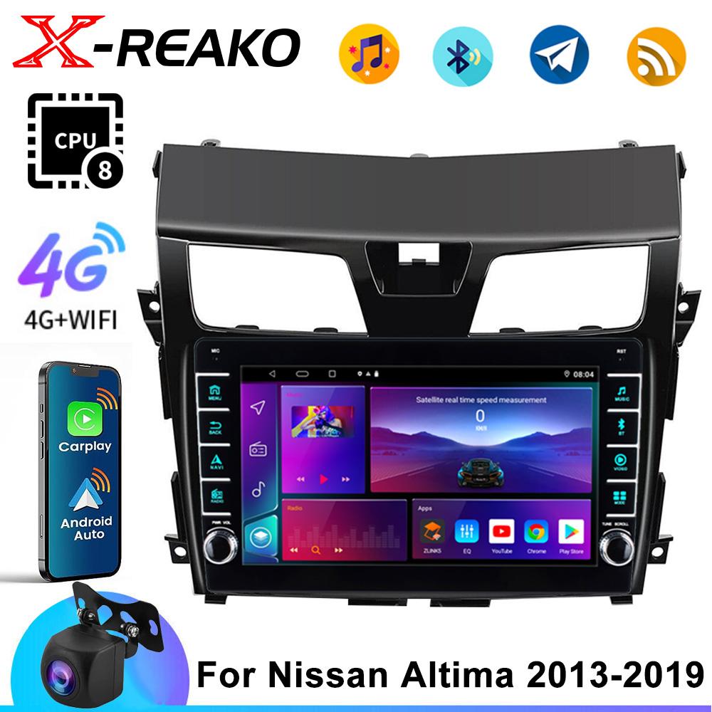 Автомобильная стереосистема 2 Din Android для Nissan Altima Teana 2013-2017, автомобильная магнитола, Wi-Fi, GPS-навигация, мультимедийный плеер, головное устройство с рамкой