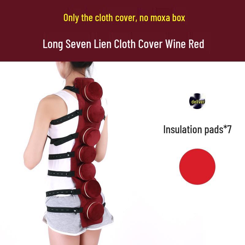 Portable Moxibustion Box with Cloth Cover for Single, Dual, Three, Four, or Six Linked Cans - Ideal for Waist, Dazhui, Neck, and Knee.