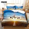 Aircraft, Vehicle Bedding Set, 3Pcs Duvet Cover Set, Soft Comfortable Breathable Duvet Cover, For Bedroom Guest Room Decor