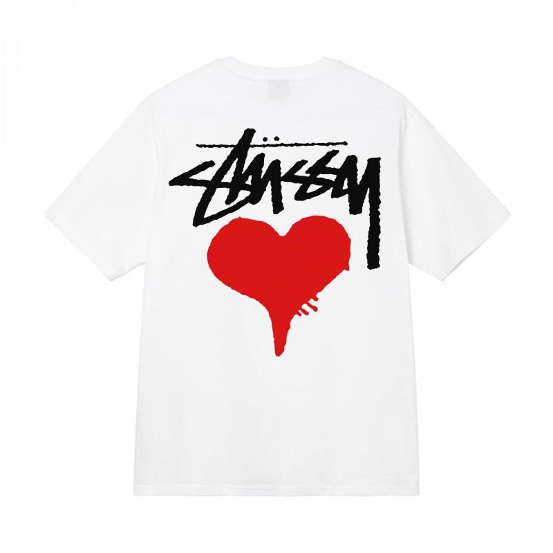 Stussy Style Short Sleeve T-Shirts Men Women Loose Fit Casual Tees Multiple Graphic Color Options