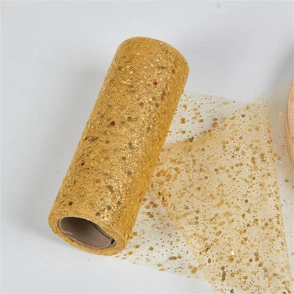 Блестящая марля с пайетками Сетчатая ткань DIY Ткань-сетка с пайетками Новые рулоны тюля Детский душ