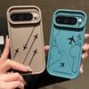 Мягкий силиконовый чехол с рисунком самолета для Google Pixel 9 8 Pro Xl 8a, противоударный матовый защитный чехол для линз, устойчивый к падениям, однотонный чехол